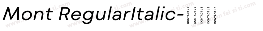 Mont RegularItalic字体转换